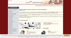 Desktop Screenshot of finetimepieces.com