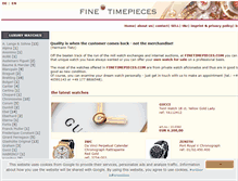 Tablet Screenshot of finetimepieces.com